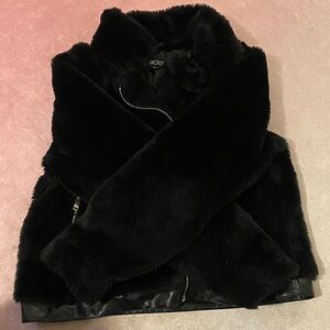 Women's Black Faux Fur Jacket